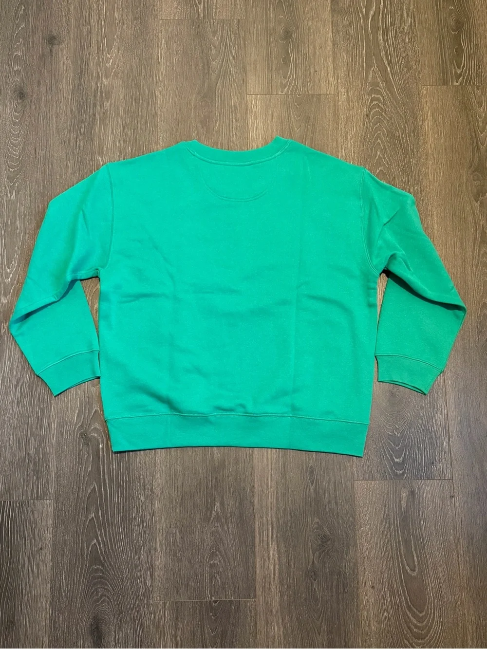 Esprit Green Crewneck Sweatshirt Retro Logo NWT Size Medium 80s Style - Picture 3 of 5
